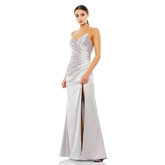 Mac Duggal Dresses & Skirts - Mac Duggal Silver gown sz 10. 
Get ready for prom or graduation parties!!